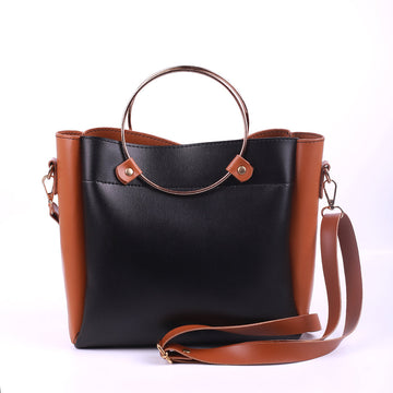 Iconic Brown and Black Handbag