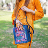 Blue Vibrant Crossbody Bag