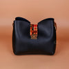 Classy 2 PCs Black Shoulder Ba